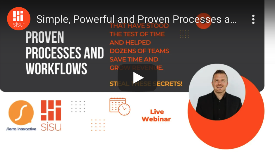 Simple, Powerful and Proven Processes & Workflows for Using Sierra Interactive and Sisu in Tandem